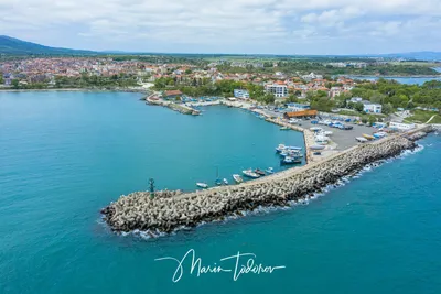 Вид Воздуха Город Царево Бургасская Область Болгария стоковое фото ©stoyanh  557941066