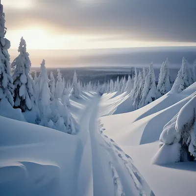 Снежный лес, зимний фон, большие елки Стоковое Изображение - изображение  насчитывающей заморозок, москва: 160641451