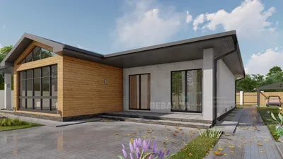Проект одноэтажного дома с теплой зоной барбекю Рощино 20 площадью 281,08  кв.м, цена строительства под ключ