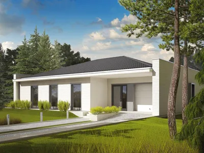 MX76: Проект двухэтажного дома с гаражом для большой семьи | Метроплекс