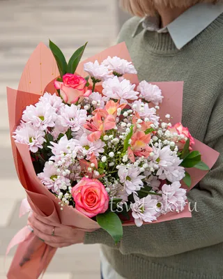 Купить монобукет из 51 хризантемы 🌺 в магазине \"Цветы для Вас\"
