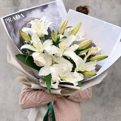 Большой букет лилии - Flowercity