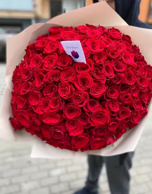 Огромный красивый букет из роз, артикул F1079579 - 27829 рублей, доставка  по городу. Flawery - доставка цветов в