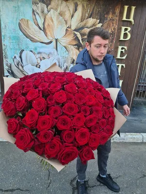Огромный букет из 101 мыльной розы, артикул: 333037011, с доставкой в город  Москва (внутри МКАД)