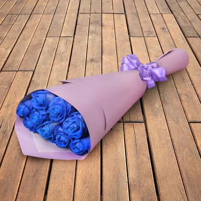 Букет из синих роз купить по цене 16150 рублей в Хабаровске — интернет  магазин Shop Flower.
