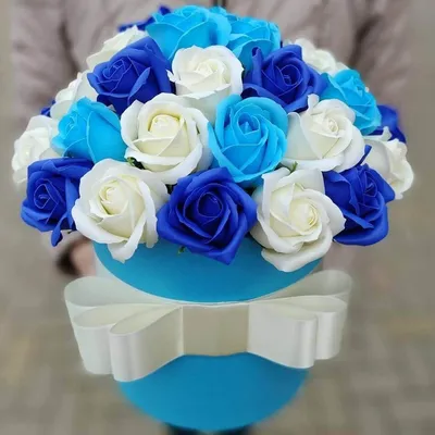 Букет из синих роз | Купить синие розы в Алматы | Синие розы |