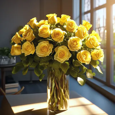 Бело-желтые розы от 19 шт. за 5 690 руб. | Бесплатная доставка цветов по  Москве