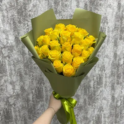 Букет из 29 желтых роз (50 см ) за 3950р. Позиция № 3628