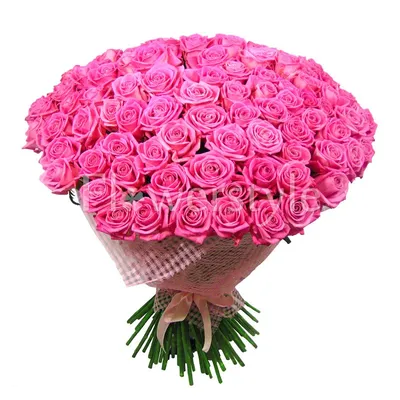 Купить Букет розовых роз и эустомы Нежный с доставкой в Омске - магазин  цветов Трава