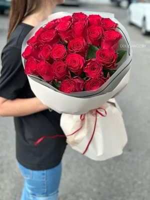 Букет «Бордовые розы 70 см» - заказать и купить за 3 550 ₽ с доставкой в  Коломне - партнер «Цветы»