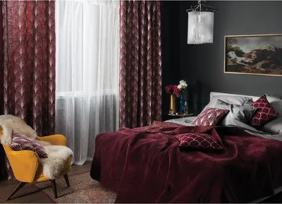 Комплект бордовые шторы блэкаут софт. Готовые шторы бордового цвета в  спальню, зал, гостиную (ID#1770094602), цена: 1099 ₴, купить на Prom.ua