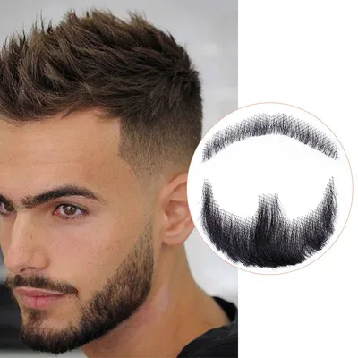 Имитация бороды LVHAN Мужская, натуральные волосы, невидимая, ручной  работы, для макияжа, косплея Вечерние | AliExpress