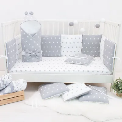 Бортики в кроватку для новорожденных | Mama Relax
