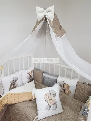 Бортики подушки в кроватку новорожденному Единороги — купить бортики в  интернет-ателье