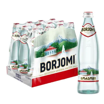 Минеральная вода Borjomi, стеклянная бутылка, 330 мл купить по низким ценам  в интернет-магазине Uzum (41790)