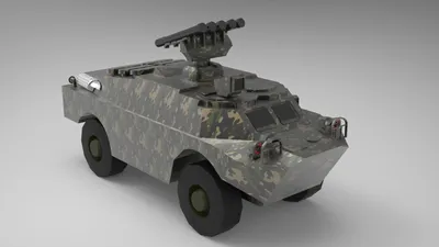 BRDM-3 Fagot Military Tank Amphibious Vehicle 3D Model $18 - .obj .fbx .c4d  - Free3D