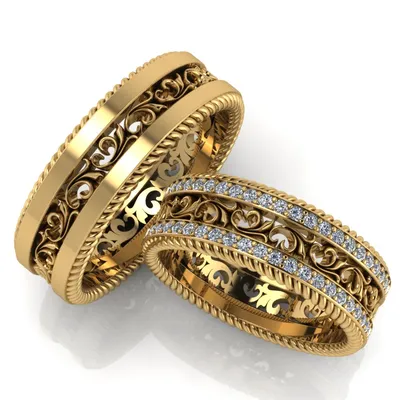 Дизайнерские и эксклюзивные обручальные кольца на заказ | Mens wedding  rings, Braided wedding rings, Wedding ring bands