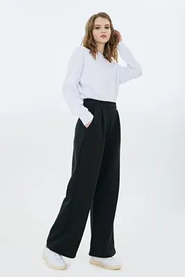 Брюки женские палаццо, штаны из 100% штапеля купить по низким ценам в  интернет-магазине Uzum (451434)