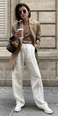 Льняные брюки 2023 – модными считают джоггеры из льна и другие фасоны – как  их носить