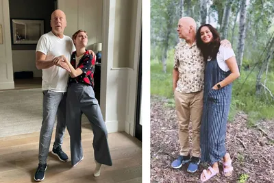 Фотография Брюса Уиллиса с надписью Легенда голливудского кино