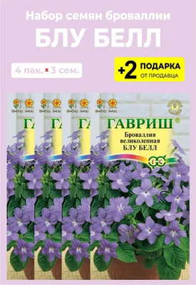 Семена Броваллия Сильвер Белл 0,05 гр. купить в Москве, цена в  интернет-магазине