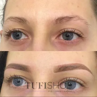 Permanent makeup by Leonchuk - Пудровое напыление для блондинок⭐ Часто ,  девушки у которых светлый цвет волос , боятся делать брови. Так как думают  , или не знают, что существует не только