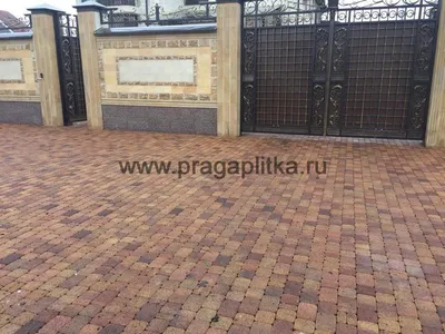 Тротуарная плитка Выбор Листопад гладкий Антик осень частичный прокрас 113;  53 х 91 х 60 - купить в Москве
