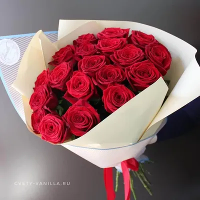Букет из 19 красных роз Ред Наоми купить в Краснодаре с доставкой | Vanilla