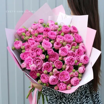 Оригинальный букет из 19 пионовидных роз по цене 6876 руб. заказать с  доставкой по Москве - свежие цветы от интернет-магазина \"Во имя розы\"