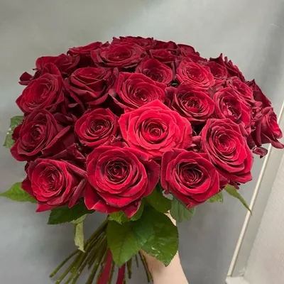 Букет из 23 розовых роз 50 см. - купить с доставкой в Омске - Лаванда