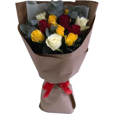 13 красных роз 50 см, артикул F1144023 - 2390 рублей, доставка по городу.  Flawery - доставка цветов в