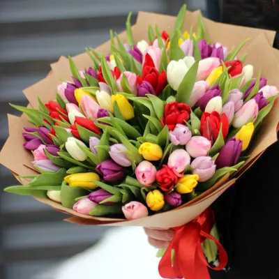 Букет из 101 тюльпана - Аромат цветов