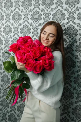 Букет из 25 роз премиум Pink Floid — Доставка цветов в Волжском – Green  studio
