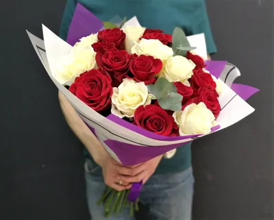 Букет из 25 роз \"Розовые розы\" – купить недорого с доставкой по Москве