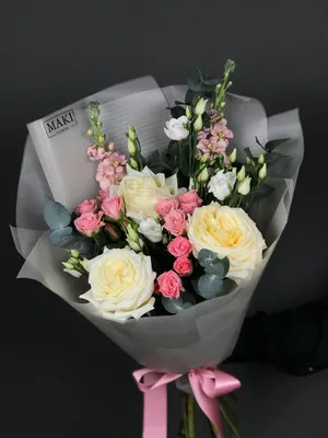 Доставка Букет из 3 роз в стильной упаковке из ROZMARI в Гомеле |  Just-Eat.by
