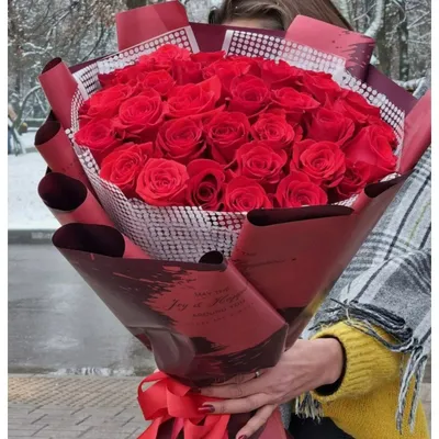 Букет из 37 красных роз купить в Гродно: доставка, цена