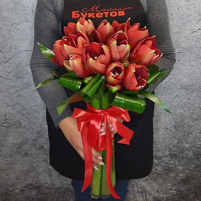 Букет с амариллисами и орхидеями купить в Киеве: цена, заказ, доставка |  Магазин «Камелия»
