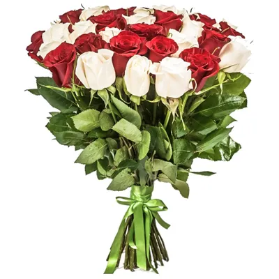 Букет из белых, розовых и красных роз - 37713 букетов в Москве! Цены от 707  руб. Зеленая Лиса , доставка за 45 минут!