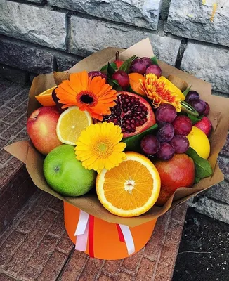 Букет из фруктов — как подарить лето зимой