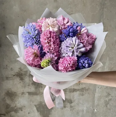 Букет из тюльпанов и гиацинтов - заказать доставку цветов в Москве от Leto  Flowers