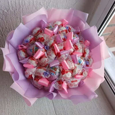 Букет из конфет для девочки - 62 фото