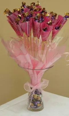 Самая Милая Корзинка с цветами из конфет. Букет ЛЕГКО - Buket7.ru