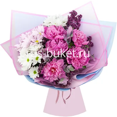 Купить букет из кустовых хризантем по доступной цене с доставкой в Москве и  области в интернет-магазине Город Букетов