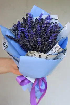 Букет свежей лаванды | Лаванда, Букет, Фиолетовые цветы