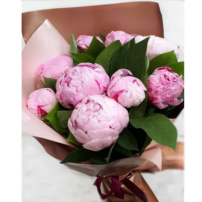 Букет Дамское счастье из пионов, от 5 шт с доставкой по городу Днепр в  интернет -магазине Royal-Flowers