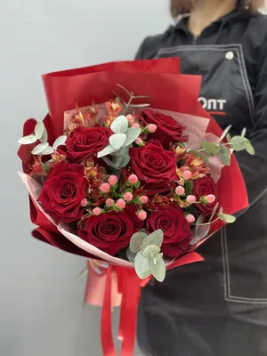 Заказать Букет из Альстромерий и Кустовых Роз с доставкой!