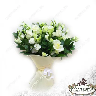 1️⃣ Букет из кустовой розы и эустомы – заказать в Астана