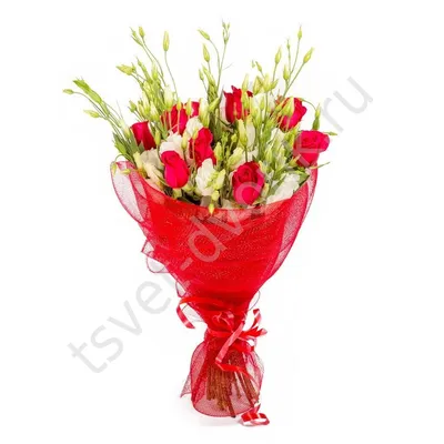 Букет из роз кения, эустомы, розы кустовой, зелень | Студия доставки цветов  Азалия - Барнаул