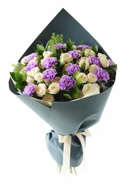 Заказать Букет микс из гвоздик и роз в Киеве с доставкой на дом недорого