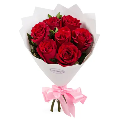 Букет из 7 красных роз - купить в Москве по цене 1190 р - Magic Flower
